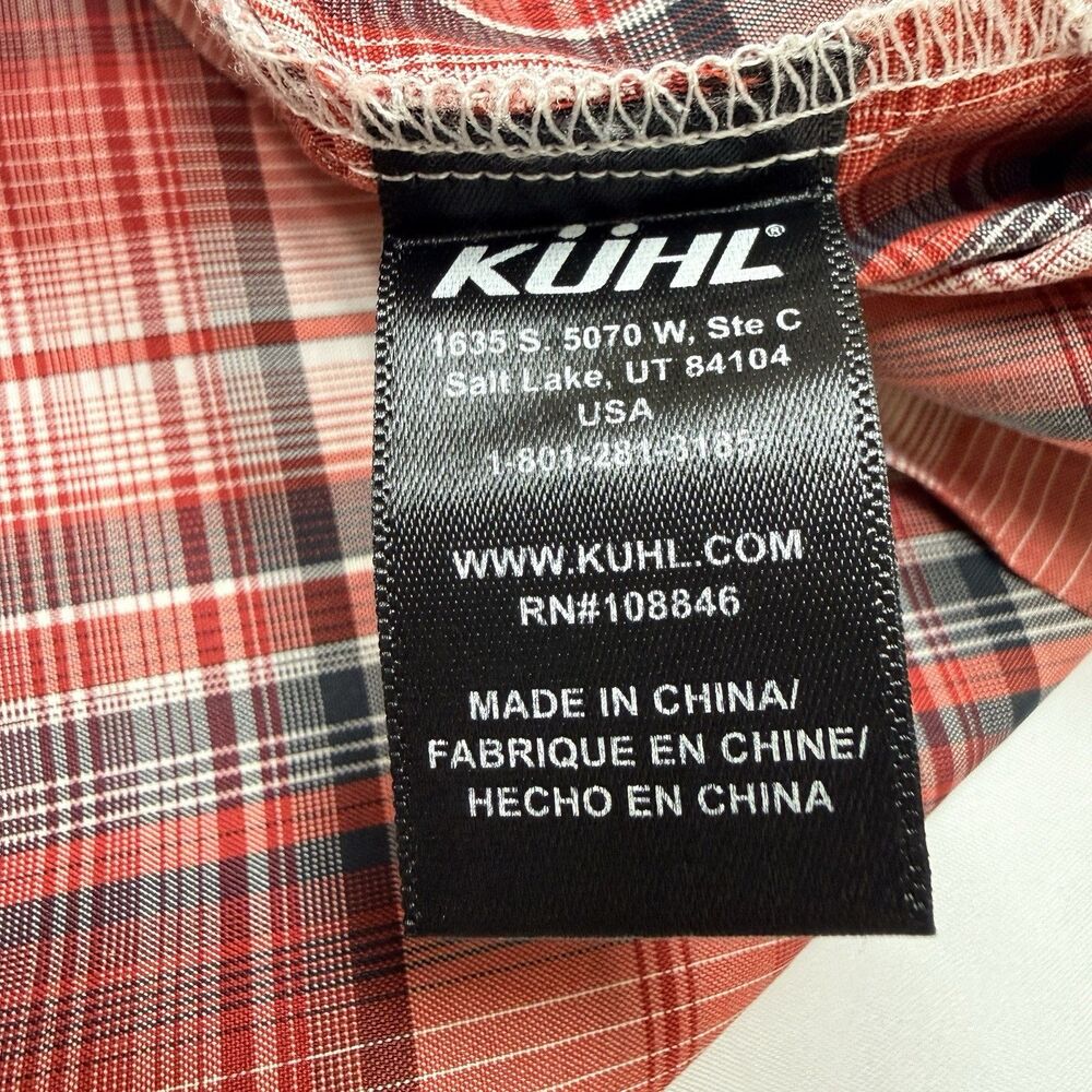 Kuhl Men's 2XL Shirt Button Up Short Sleeve Metal Buttons Born In The Mountains - Picture 7 of 9